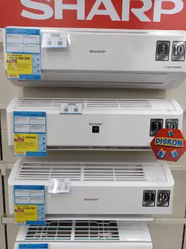 AC Sharp 0,5 pk 1 Pk bisa cicilan tanpa DP ada free cicilan