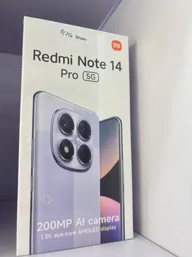 Redmi note 14 Pro 5G Ram 8/256gb hitam baru garansi resmi nasional