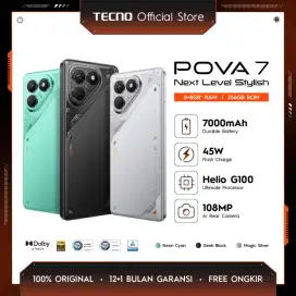 SALE Tecno Pova 7 8/256 BNIB grs resmi 1Th  cod Bdg Free Ongkir
