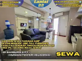 Sewa Tahunan: 2BR Furnished Tower Baru Di Bassura City Harga Termurah!
