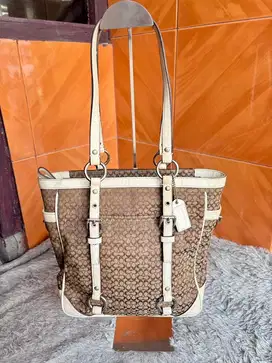 Coach Jacquard Vintage Tan Khaki