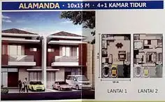 Dijual Rumah Cluster Springville uk 10x15 Type Alamanda PIK2