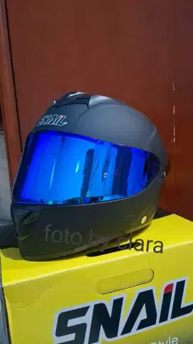 Helm Snail FF S2 Warna Black Matt Revo Blue