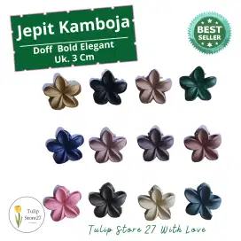 Jepit Kamboja Mini Doff Elegan 3cm — Aksesoris Simple tapi Menawan