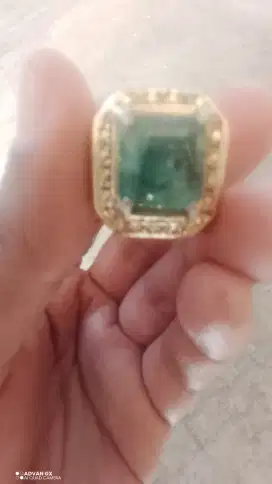 Jual Batu Mulia Zamrud Ring Gold 24K