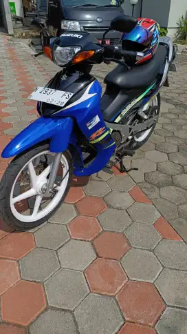 Suzuki Satria 2T LSCM dualtone Biru Hitam