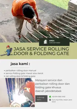 SERVICE ROLLING DOOR DAN FOLDING GATE