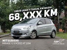 FREE GARANSI MESIN MITSUBISHI MIRAGE 1.2 EXCEED AT MATIC 2014 SILVER