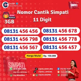 Nomor Cantik Simpati 11 digit