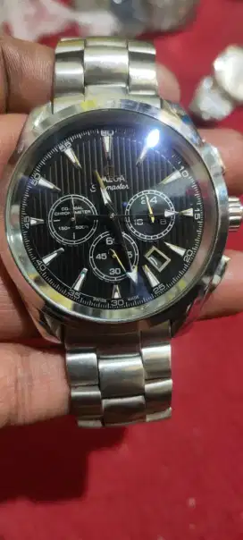 JAM TANGAN OMEGA SILVER