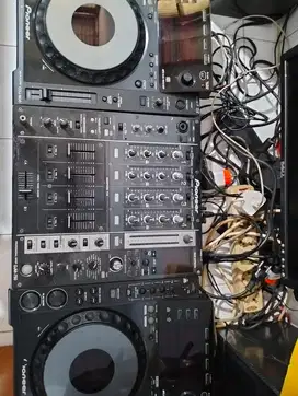 Mesin dj pioneer CDJ-900 dan DJM-750