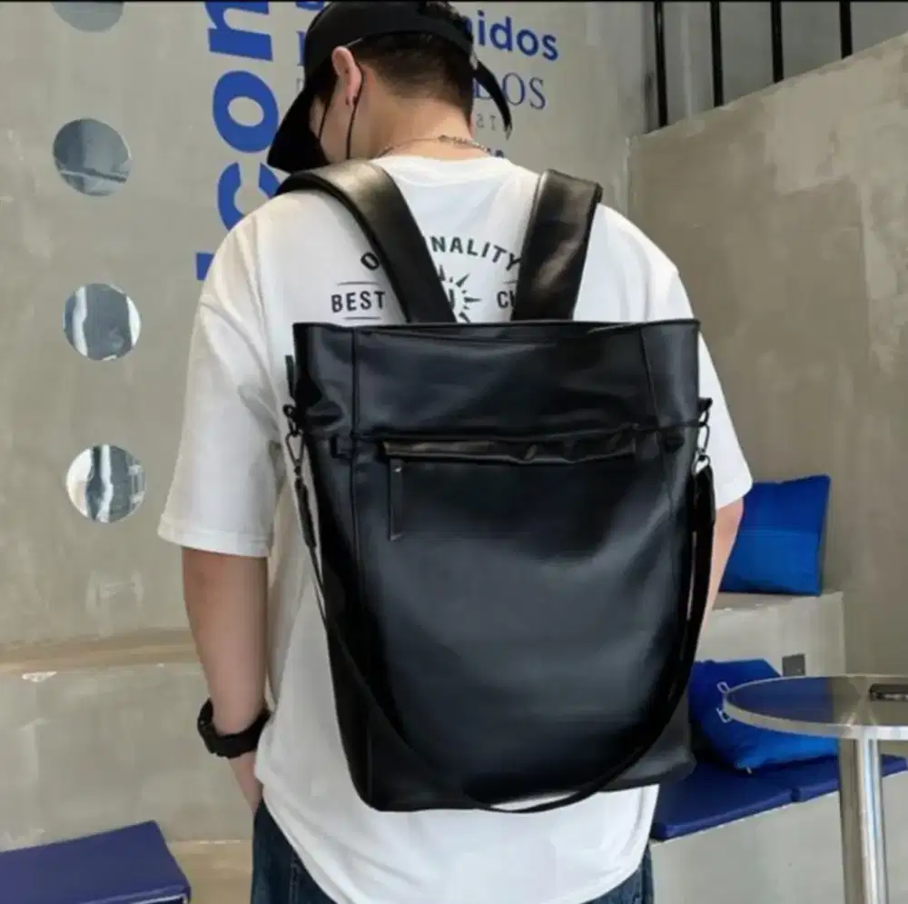 Tas ransel kulit pria