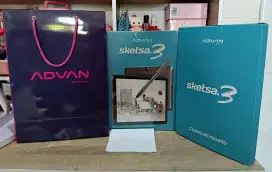 BISA SIM CARD Tablet Advan Sketsa 3 6/128 Pen Keyboard NEW Grs Resmi