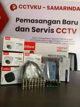 PAKET CCTV 4 KAMERA, BISA KONEK HP/MONITOR