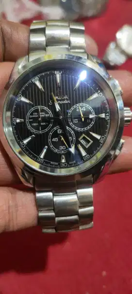 JAM TANGAN OMEGA SILVER