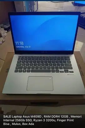 LAPTOP ASUS M409D JUAL CEPAT