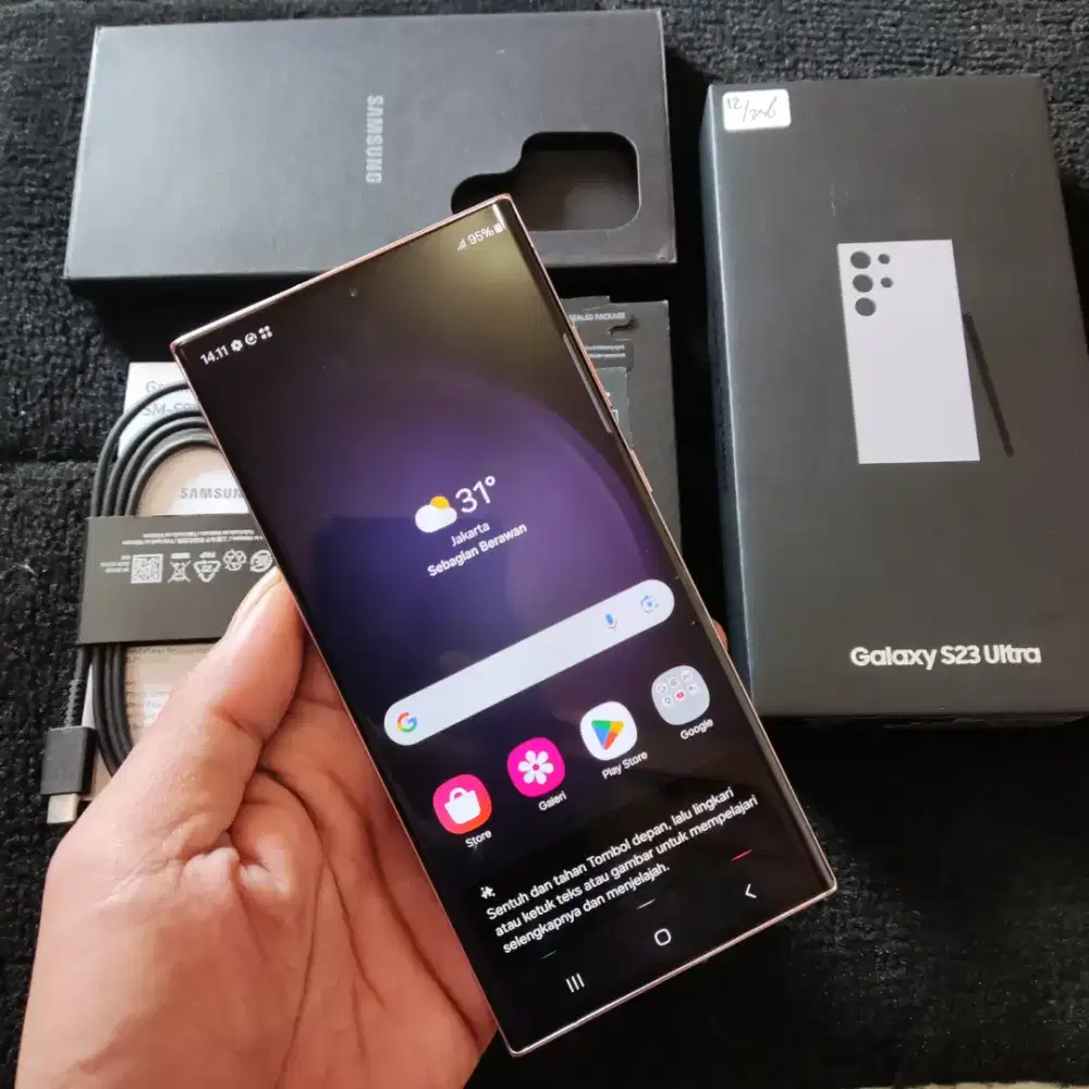 Samsung S23 Ultra 5G Sein Ram 12 Internal 256 Mulus Fullset Ori