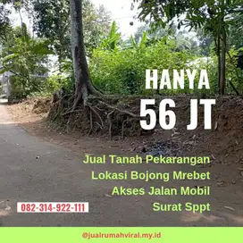 jual tanah pekarangan murah purbalingga kota