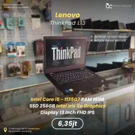 LENOVO Thinkpad L13 | Core i5 1135G7 16GB 256GB