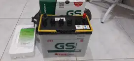 aki basah gs hybrid ns 60 45 ah bekas rasa baru