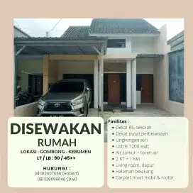 DISEWAKAN RUMAH SIAP HUNI