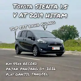 TDP 5JT ONLY Toyota Sienta 1.5 V AT 2019 HITAM
