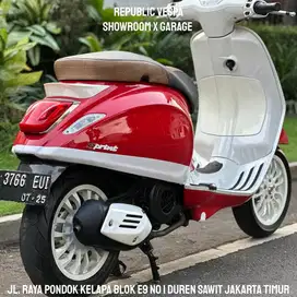 DIJUAL CEPAT Vespa SPRINT 150 3V Tahun 2014 Warna MERAH MODIF KALCER