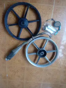 Knalpot, pelg, spion, handsgrip