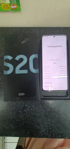 Bekas samsung S20 plus Ram 8/128 gb mulusss lengkap