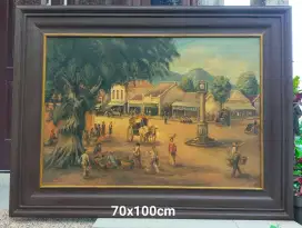 Lukisan Pasar Kuno Tempo Doloe