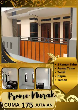 RUMAH MURAH 2 KAMAR PROMO TAHAP 5 MULAI DARI 175 JUTAAN