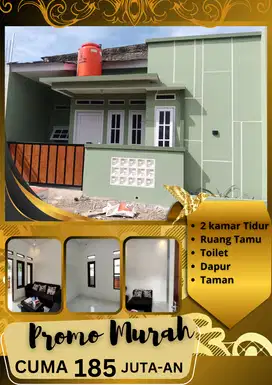 RUMAH MURAH 2 KAMAR SIAP HUNI SHM AKSES 10 MENIT DARI STASIUN KRL