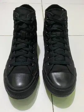 Sepatu Converse Ct High Full Black size 41,5 26,5cm Original