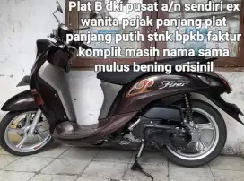 Yamaha Fino 2018 blue core 125 cw asli coklat B dki pusat a/n sendiri