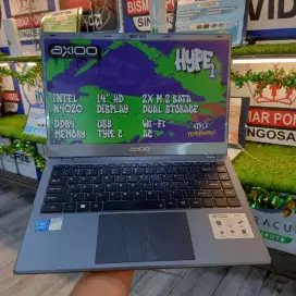AXIOO HYPE INTEL CELERON RAM 4GB SSD 128GB SIAP PAKAI