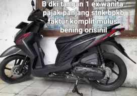 Honda vario 110 led 2016 stater halus CBS combi break cw asli abu2 Dki
