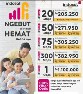 Pasang Baru wifi hifi indosat