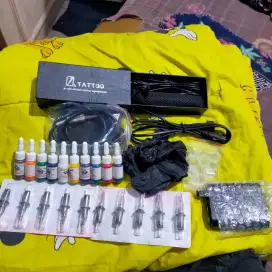 Alat tatto fullset tinggal pakai.