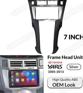 Frame Head Unit 7 inch Yaris Bakpao 2006-2013 Hitam