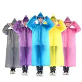 Jas hujan plastik Eva model jubah
