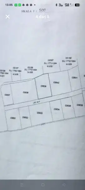 Tanah lokasi aman dan tenang Batubulan