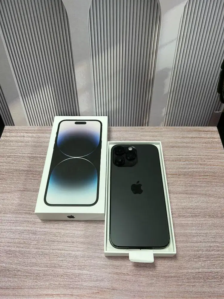 Iphone 14promax 128gb blk fullset resmi