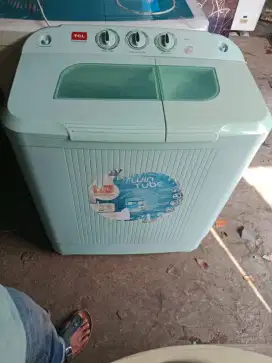 Mesin cuci 2tabung tcl 7.5kg siap pakai