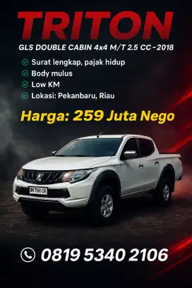 TRITON GLS DOUBLE CABIN 4X4 MANUAL CC 2.5