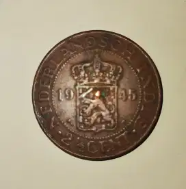 Uang Nederlands Indie 2 1/2 Cent Tahun 1945