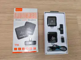 MIXIO T10 Wireless Microphone Professional Mikrofon Lavalier HP