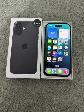 Iphone 16 128gb Black IBOX Garansi On Juli 2026 Like New