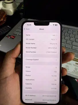ip 14 128gb bekas