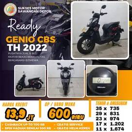 PROMO HONDA GENIO CBS TH 2022 MULUS CASH KREDIT DP MURAH BERGARANSI