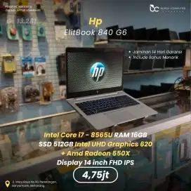 HP Elitebook 840 G6 | Core i7 8565U 16GB 512GB Radeon 550X
